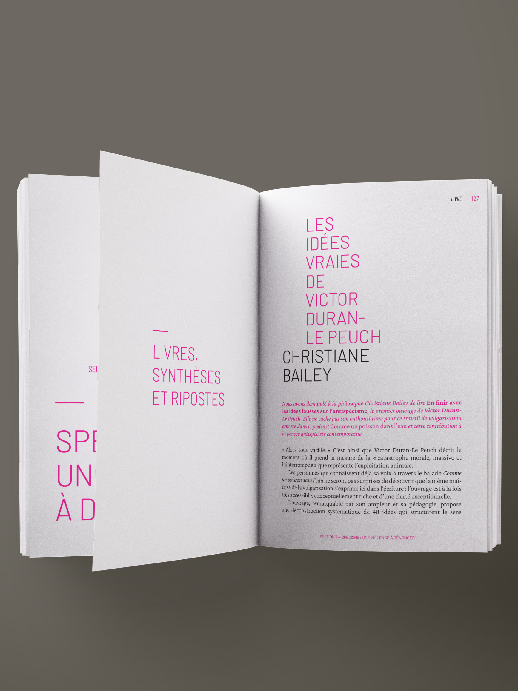 Section 3 — Spécisme : une violence à dénoncer — Livres, synthèses et ripostes