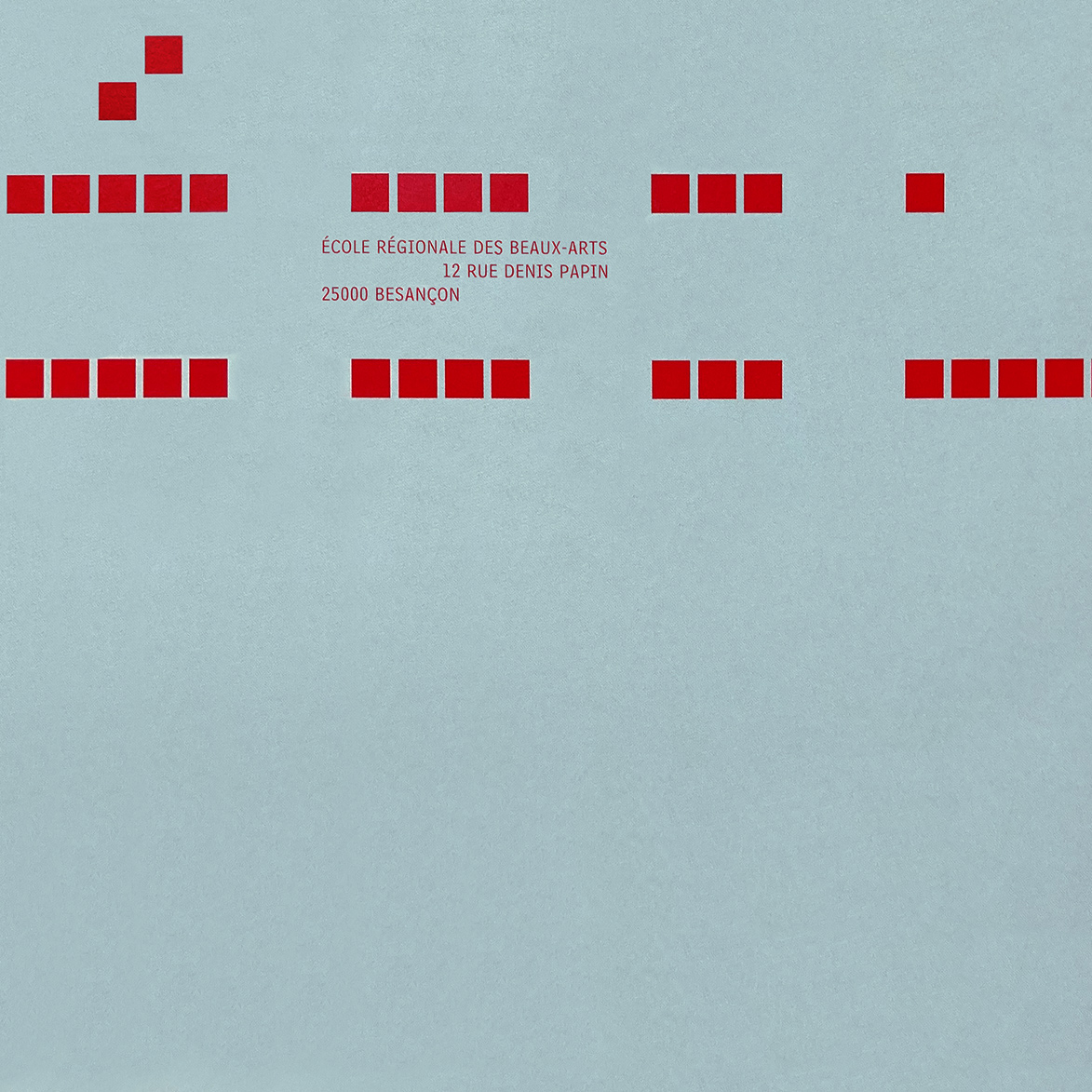 carte de voeux, verso