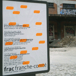 Affiche programme du Frac
