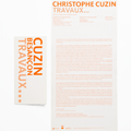 Carton-dpliant et flyer exposition C. Cuzin