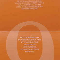 Carte de voeux du Club des Mcnes, verso