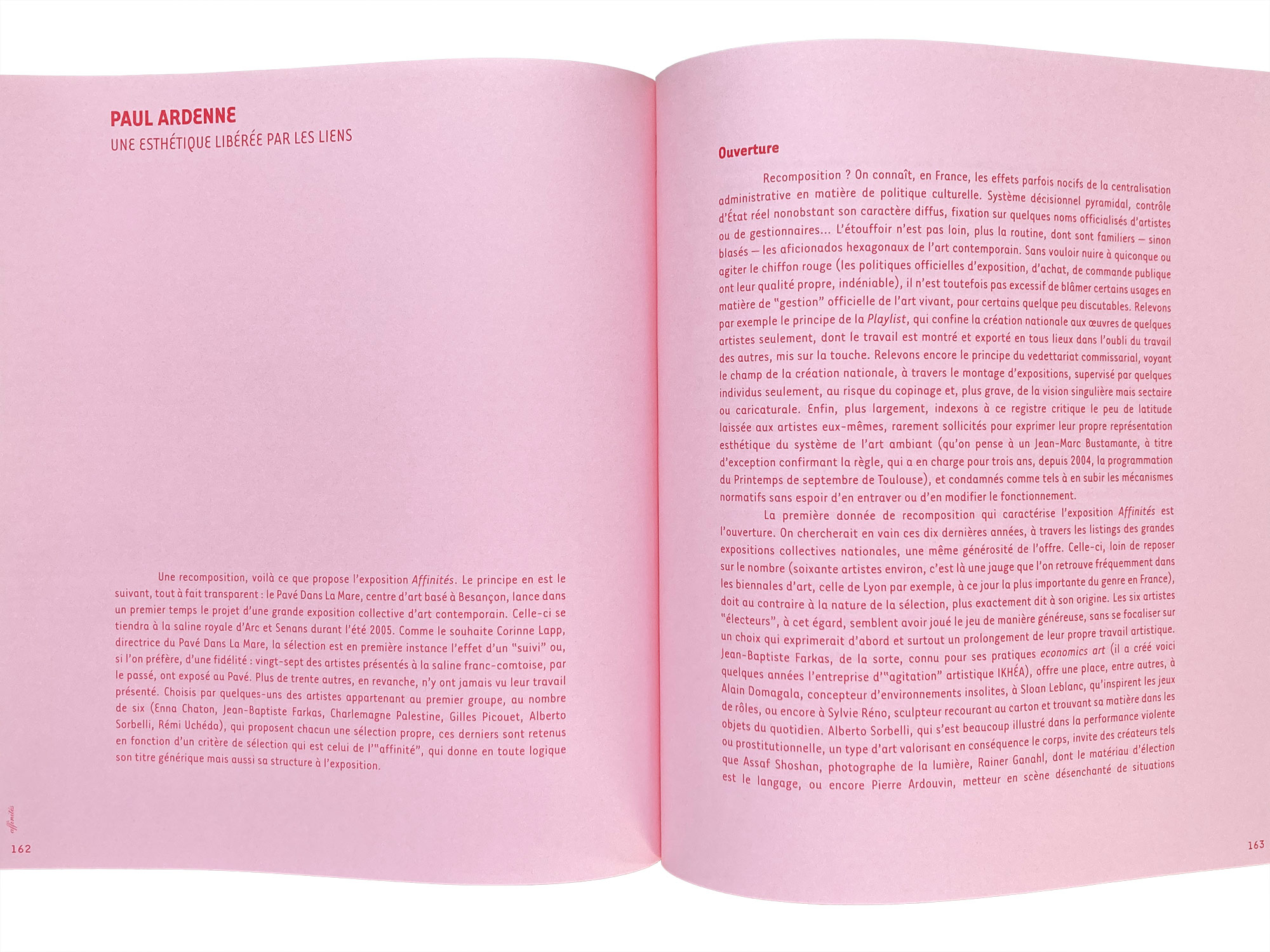 Catalogue Affinits, cahier central, p. 162-163