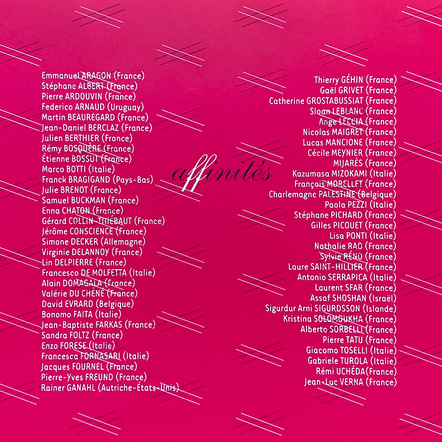 Carton d'invitation exposition Affinits